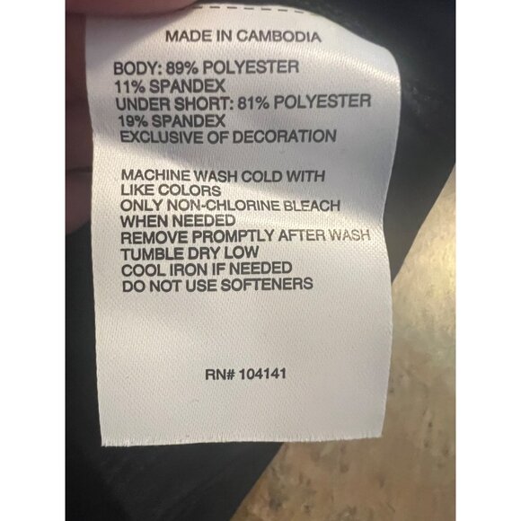 DSG Womens Large Moisture Wicking Stride‎ Skort - Pure Black - Picture 7 of 9